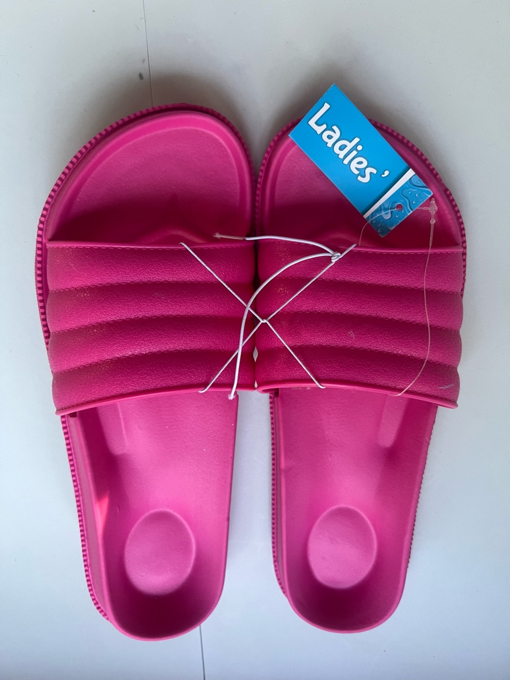 Ladies' Pink Slide Sandals